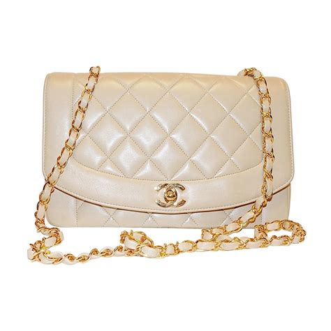 vintage cream chanel bag